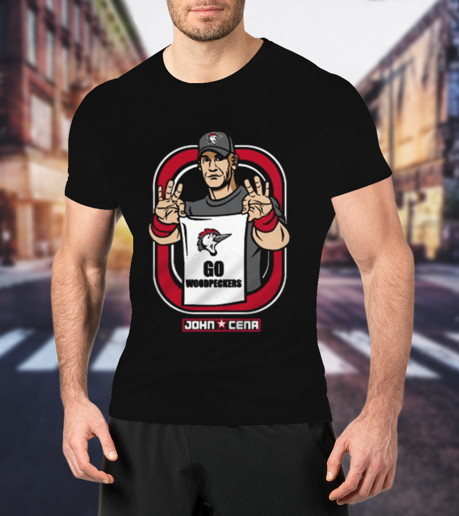 John Cena Go Woodpeckers WWE Special Edition T-Shirt