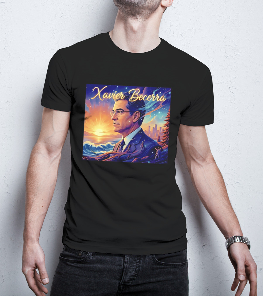 Xavier Becerra California Sunset Ocean Landscape T-Shirt