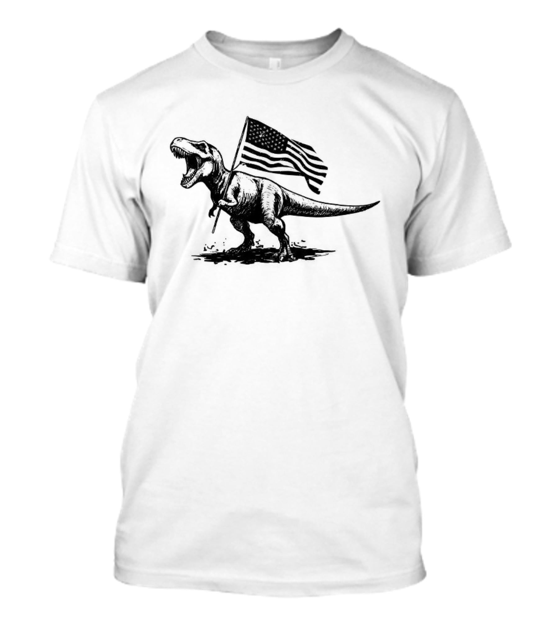 American Rex Holding USA Flag T-Shirt