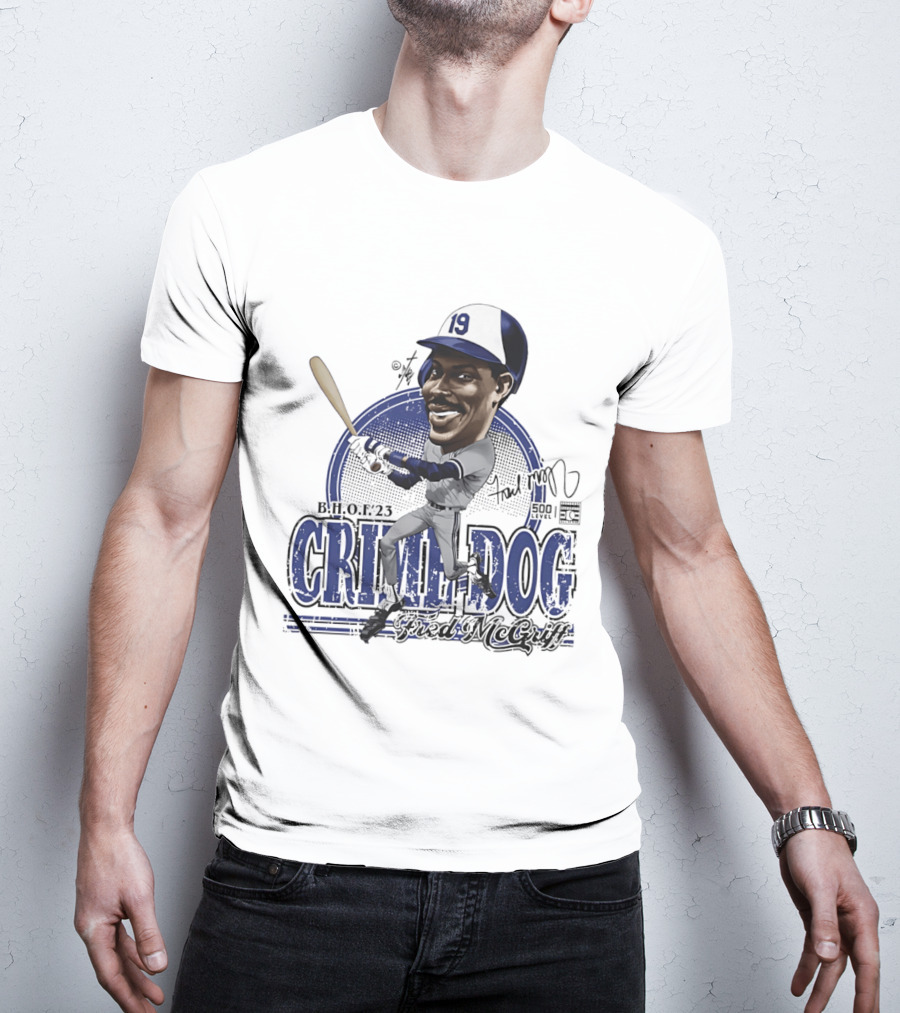 Fred McGriff Crime Dog B.H.O.F.23 Toronto Blue Jays Bruce Stark T-Shirt