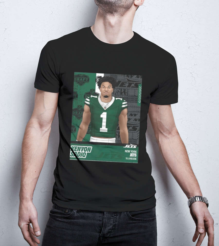 Kenyon Sadiq New York Jets Round 1 Pick 16 2026 Draft NFL Draft Jets TE Oregon T-Shirt