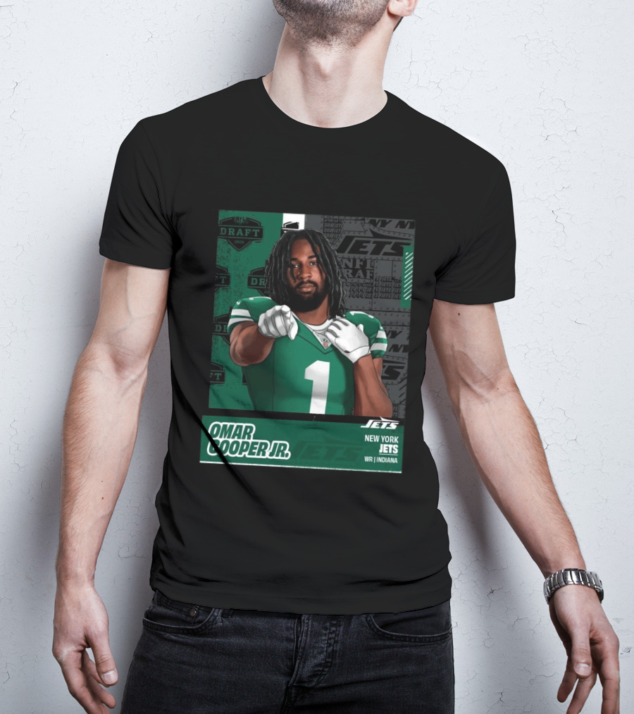 NFL Draft 2026 New York Jets Omar Cooper Jr Round 1 Pick 30 WR Indiana T-Shirt