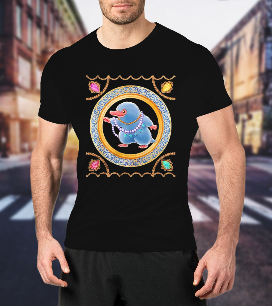 Niffler Collecting Jewelry From Fantastic Beasts T-Shirt