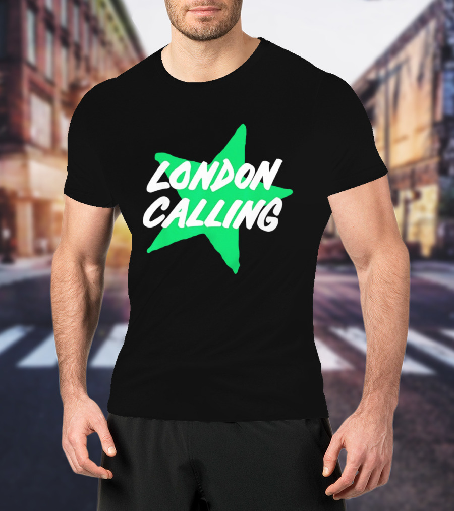 Dallas Stars London Calling The Clash Hockey Star T-Shirt