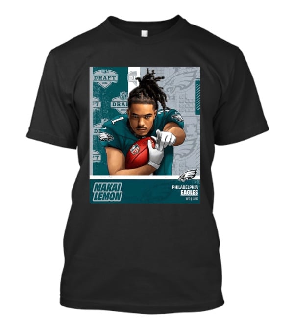 Philadelphia Eagles Makai Lemon WR USC 2026 NFL Draft Pick 20 T-Shirt