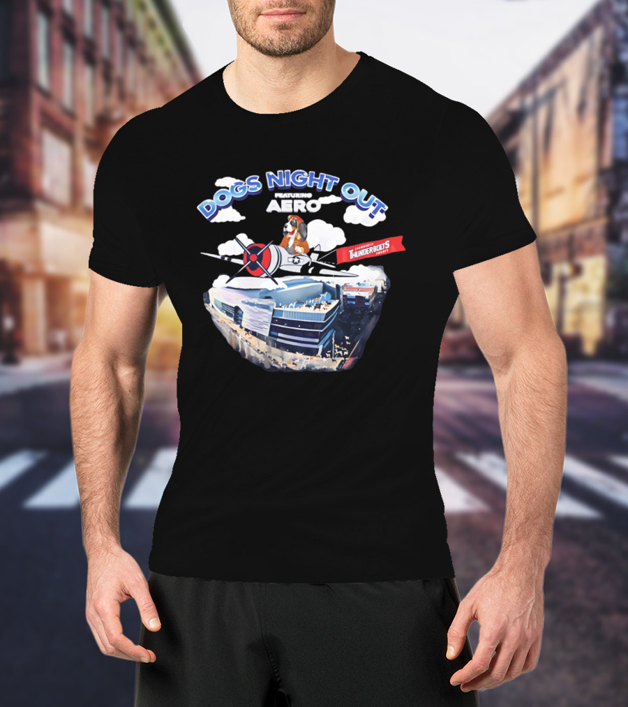 Evansville Thunderbolts Dogs Night Out Featuring Aero Event T-Shirt