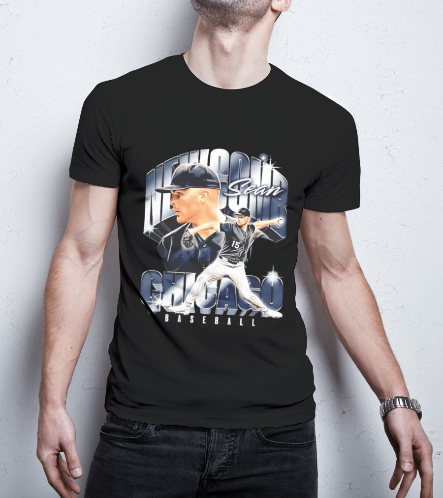 Sean Newcomb Chicago White Sox Pitcher Airbrush T-Shirt