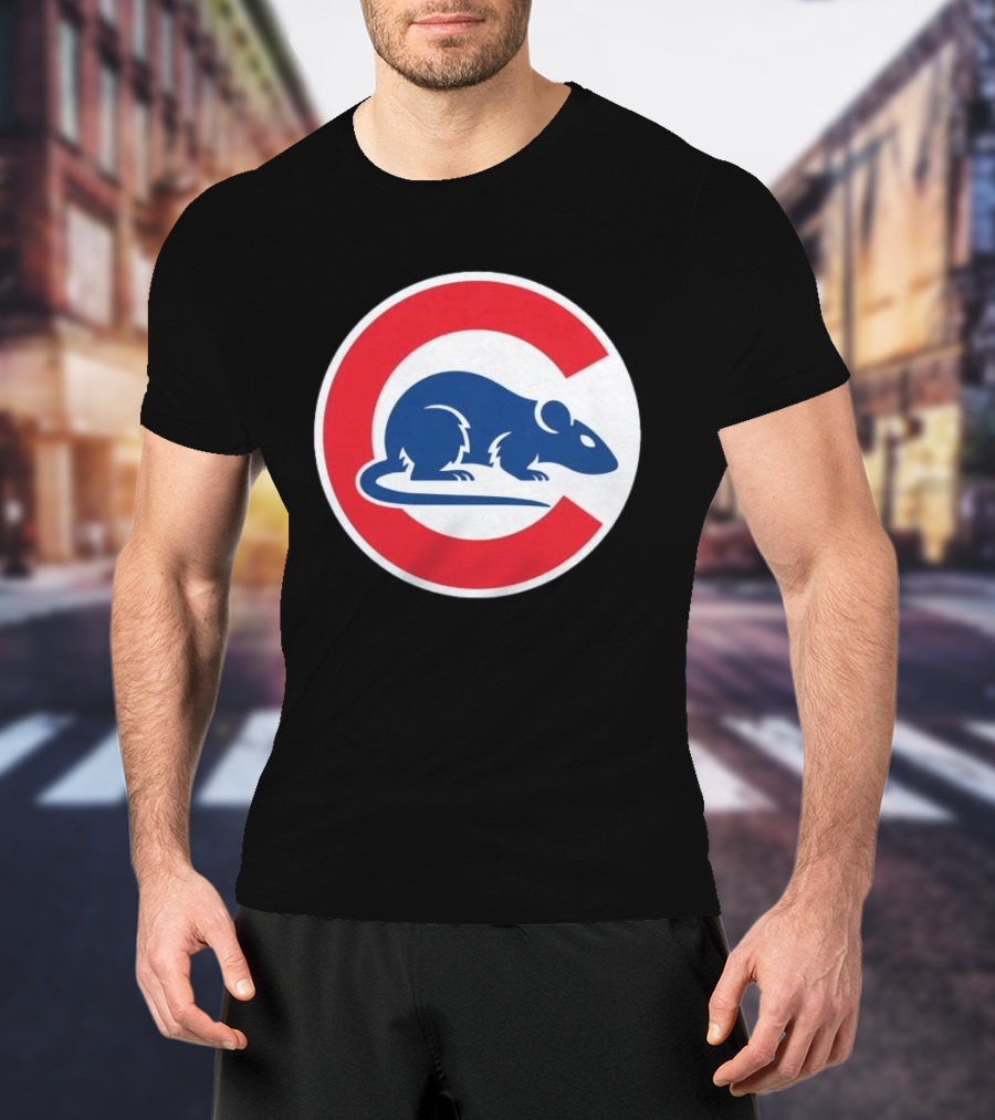 Wrigley Rats C Red And Blue Rat T-Shirt