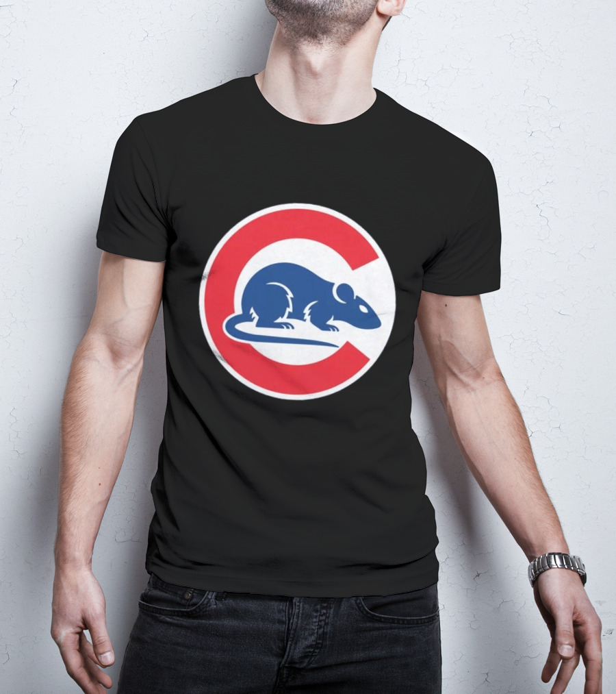Wrigley Rats C Red And Blue Rat T-Shirt