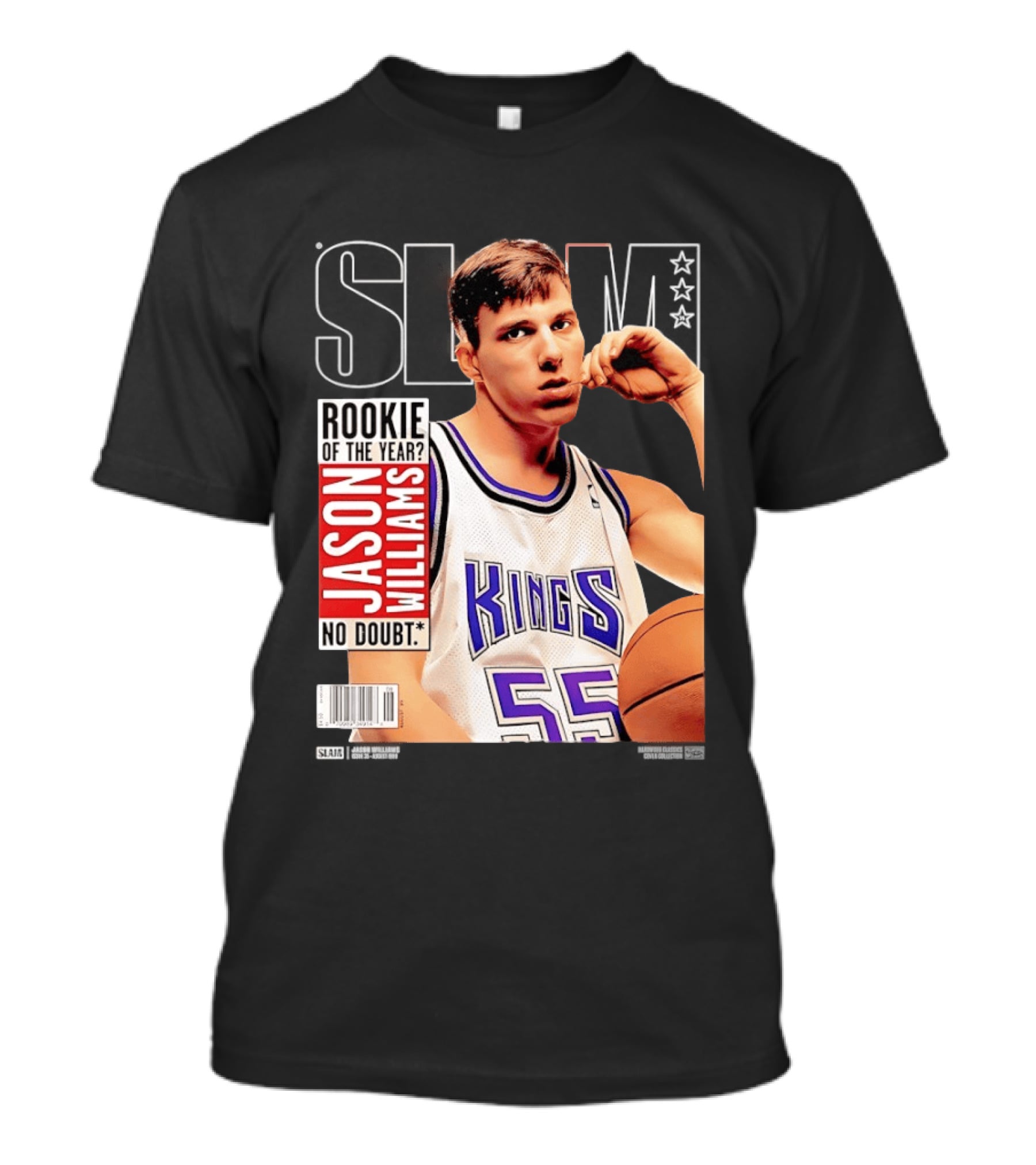 Jason Williams Rookie Of The Year No Doubt Sacramento Kings Slam Cover NBA T-Shirt