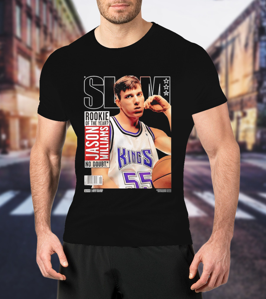 Jason Williams Rookie Of The Year No Doubt Sacramento Kings Slam Cover NBA T-Shirt