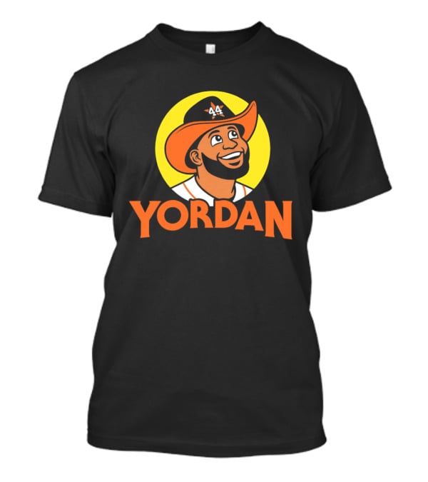 Yordan Alvarez Houston Astros Cartoon Cowboy Hat T-Shirt