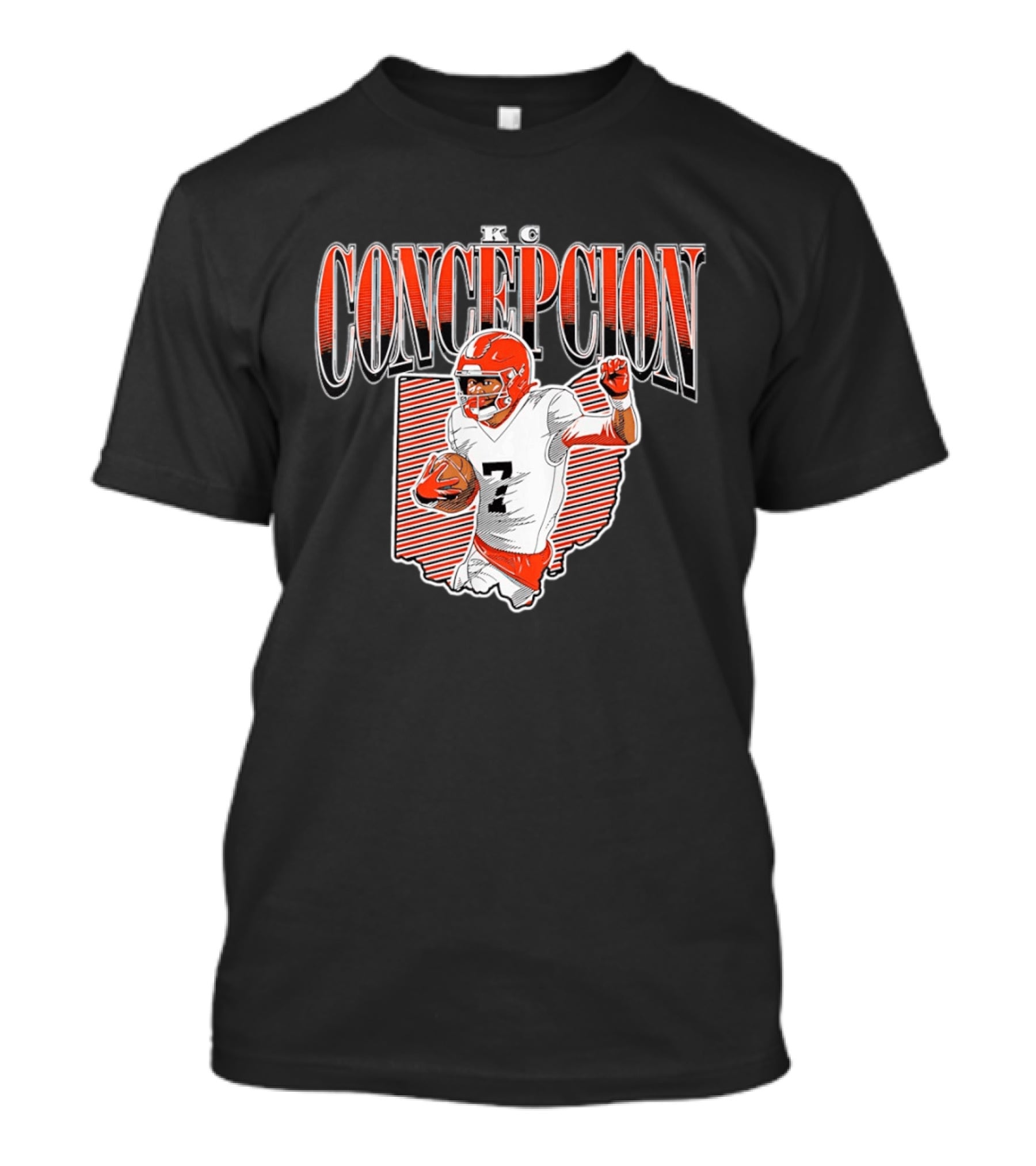 KC Concepcion Football Star Cleveland Browns Number Seven T-Shirt
