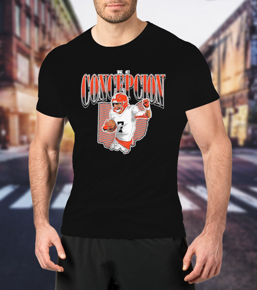 KC Concepcion Football Star Cleveland Browns Number Seven T-Shirt