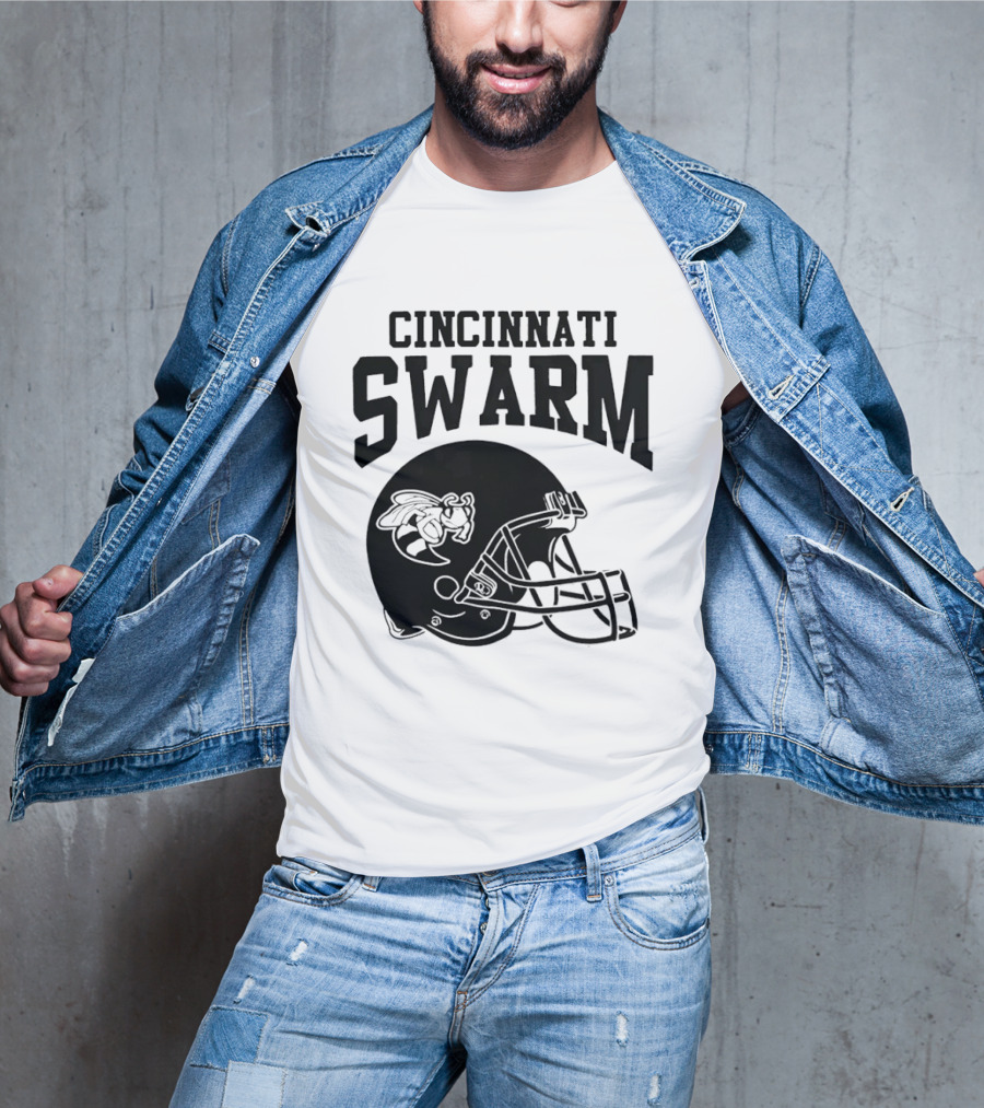 Cincinnati Swarm Hornet Football Helmet 2026 T-Shirt
