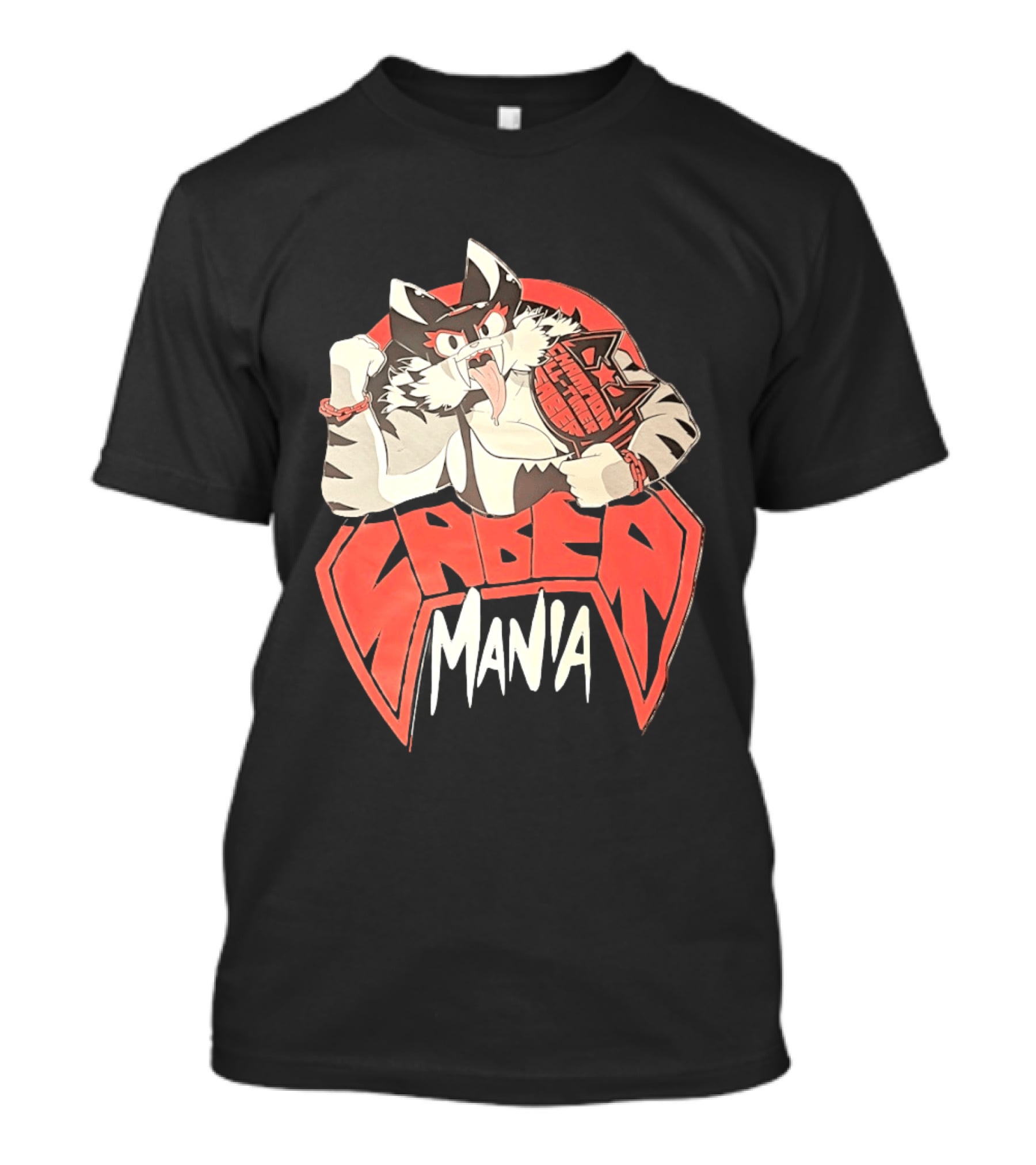 Ring Cats Saber Mania Wrestling Champion Feline T-Shirt