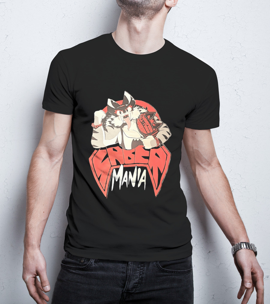Ring Cats Saber Mania Wrestling Champion Feline T-Shirt