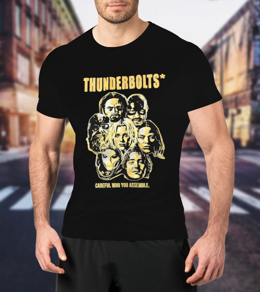 Thunderbolts Careful Who You Assemble Marvel Characters T-Shirt