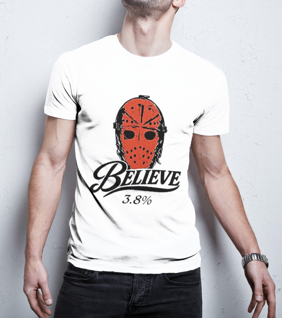 Philadelphia Flyers Believe 3.8% Jason Voorhees Mask T-Shirt
