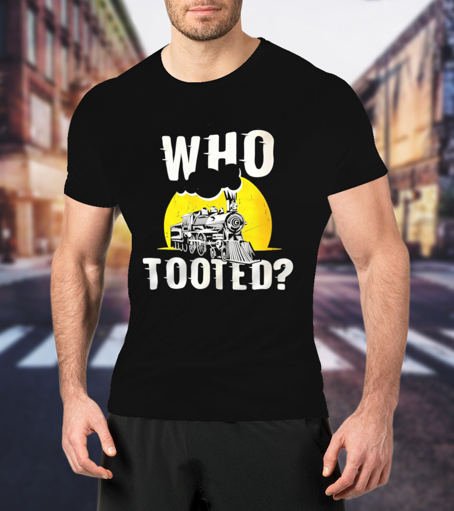 Who Tooted Train Yellow Sun T-Shirt
