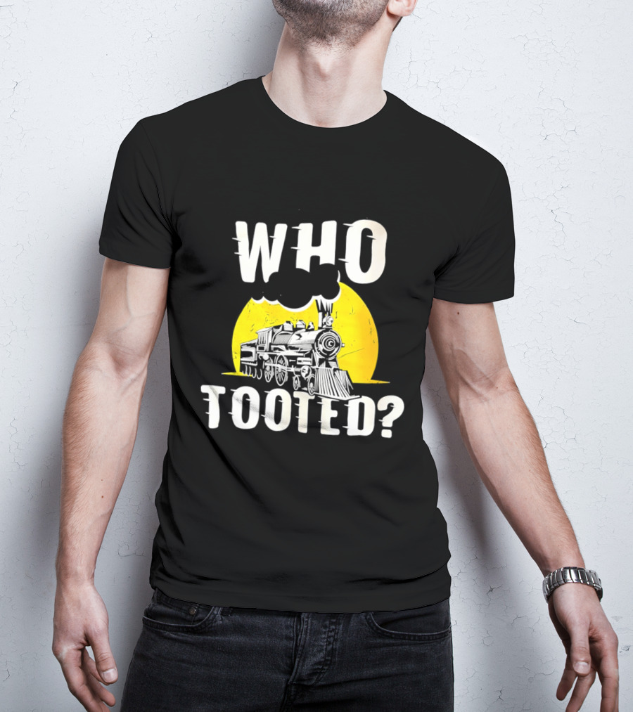 Who Tooted Train Yellow Sun T-Shirt