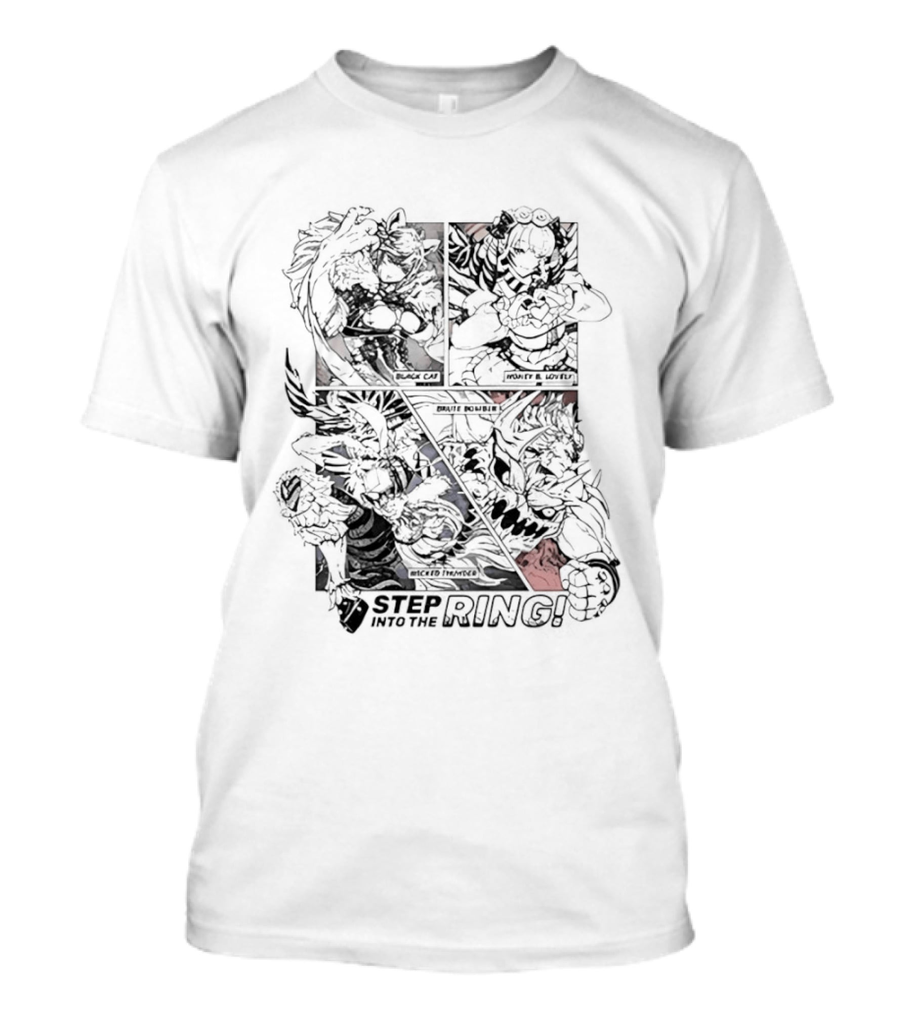 Final Fantasy XIV Step Into The Ring 2026 Iconic Characters And Battle Poses T-Shirt