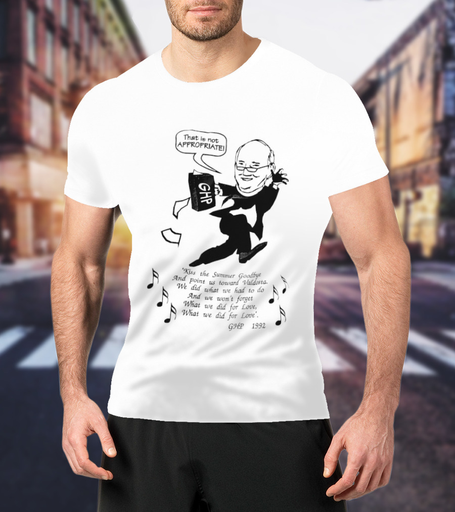 That Is Not Appropriate GHR Speech Bubble Kiss The Summer Goodbye T-Shirt