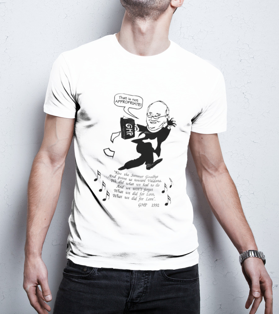 That Is Not Appropriate GHR Speech Bubble Kiss The Summer Goodbye T-Shirt