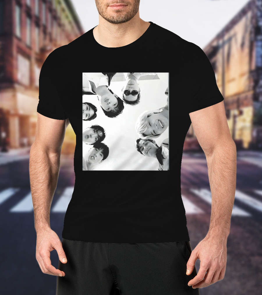 BTS Arirang World Tour Kpop 2026 Group Photo Black And White Aesthetic T-Shirt