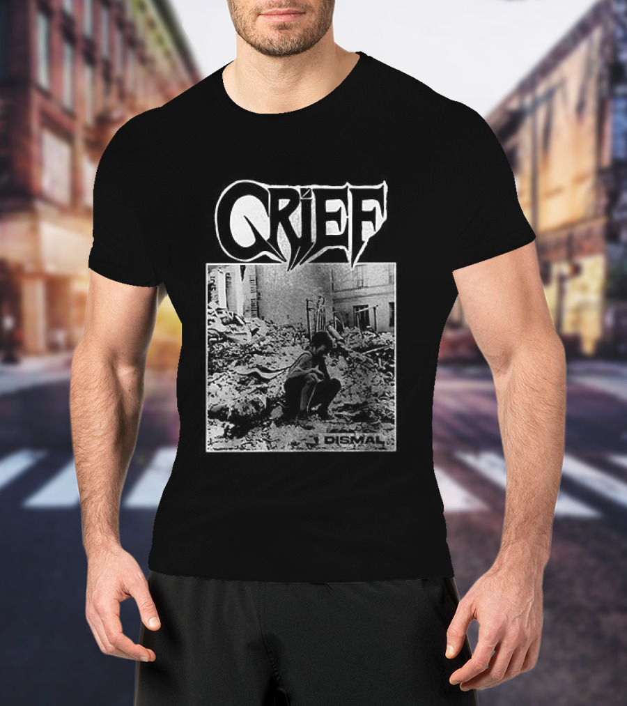 Crief Dismal Vintage Illustration With Forest And Figure T-Shirt