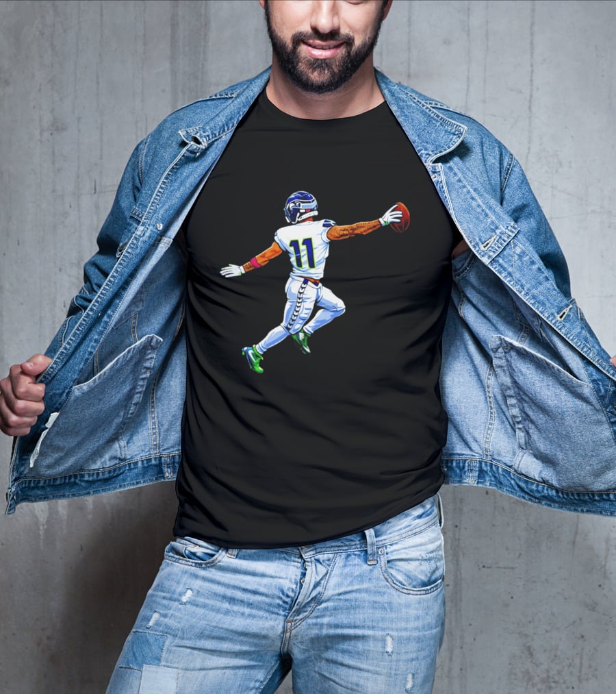 Jaxon Smith Njigba Seahawks Touchdown Celebration Number 11 Football Play T-Shirt