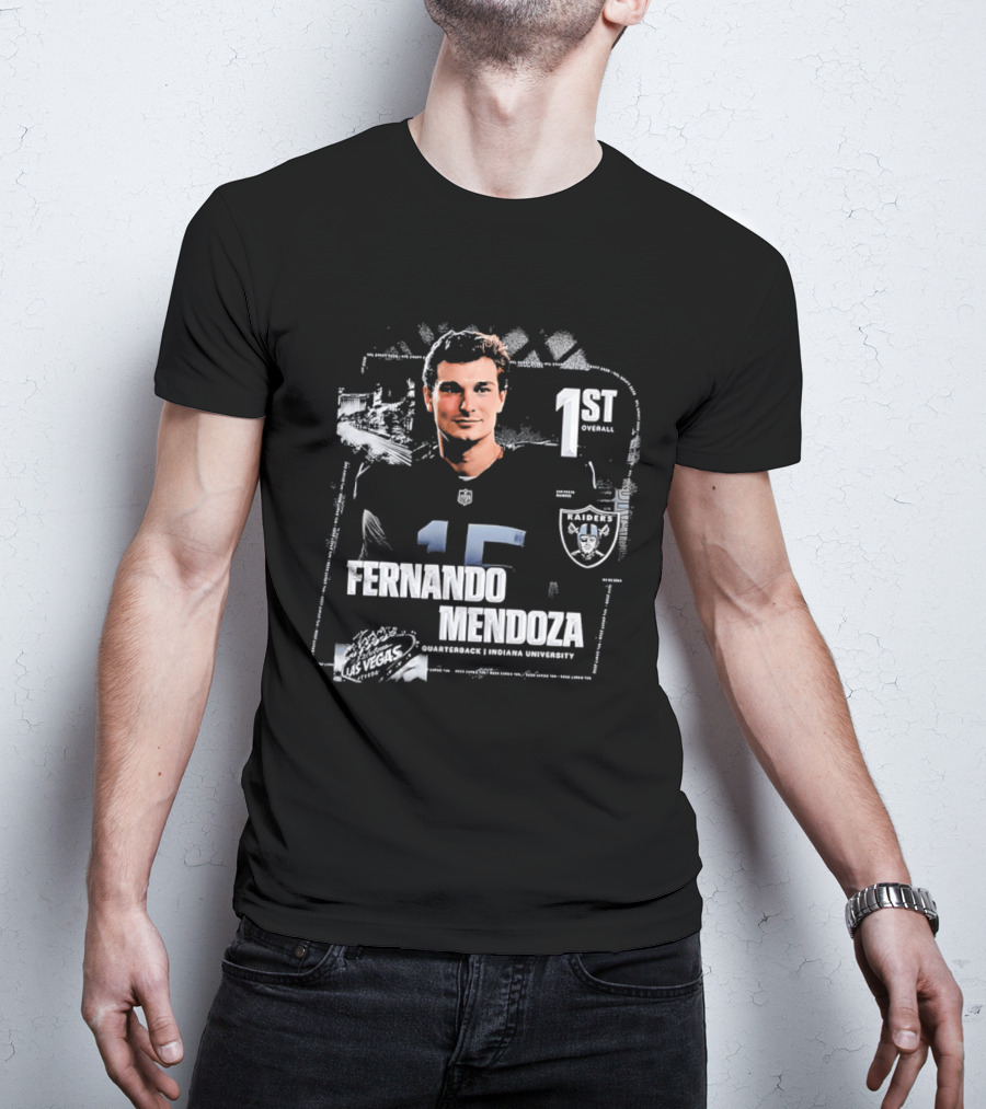 Fernando Mendoza Las Vegas Raiders Quarterback 1st Overall T-Shirt