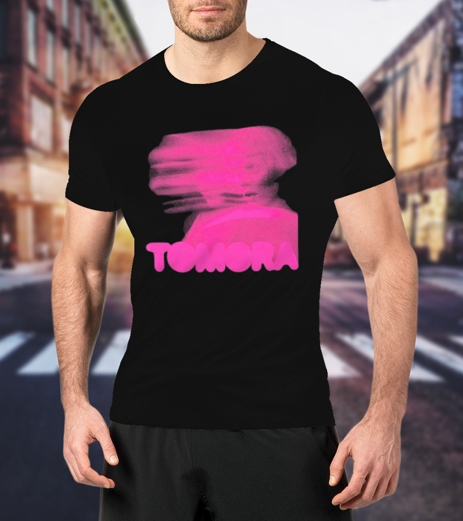 TOMORA Pink Blurred Portrait Friendly Companion T-Shirt