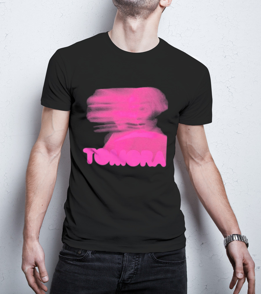 TOMORA Pink Blurred Portrait Friendly Companion T-Shirt