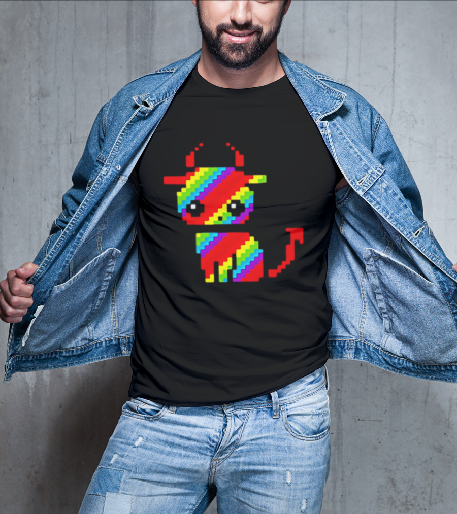 Nyan Cat Heavy Metal Devil Pixel Rainbow Devil Cat T-Shirt