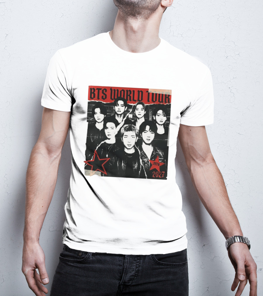 BTS World Tour 2026 2027 Arirang Concert Bangtan Sonyeondan Tour T-Shirt