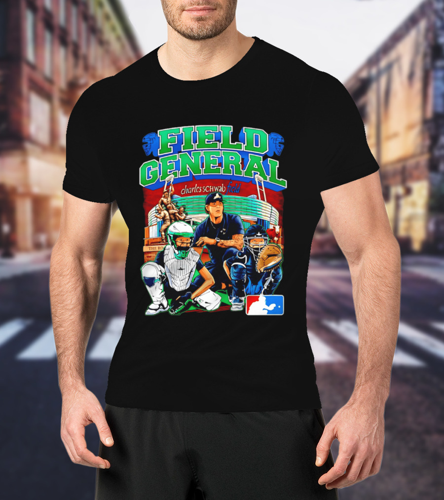 Field General Charles Schwab Field Baseball Player 0002 T-Shirt