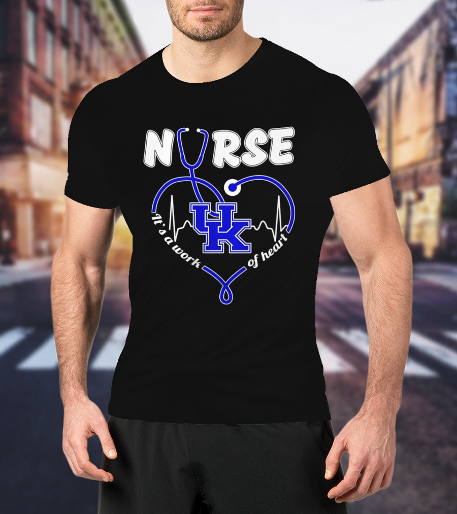 Nurse Kentucky Wildcats It's A Work Of Heart 2026 T-Shirt
