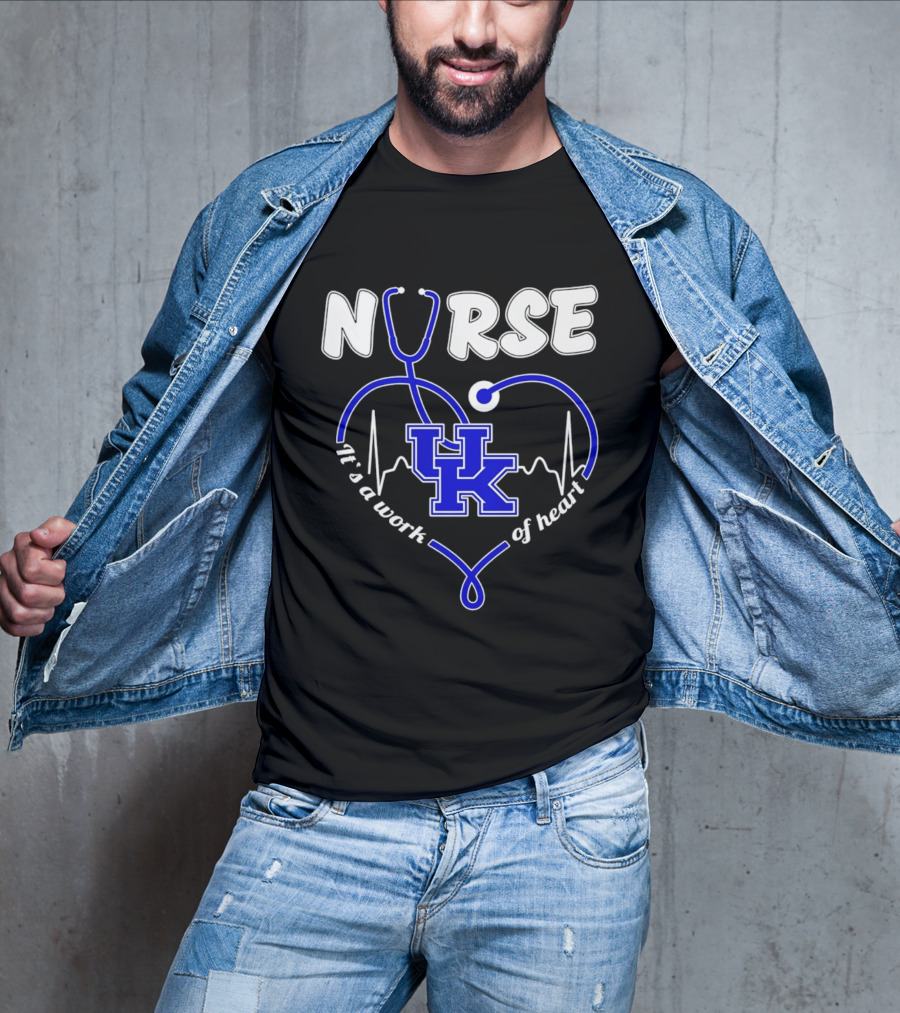 Nurse Kentucky Wildcats It's A Work Of Heart 2026 T-Shirt