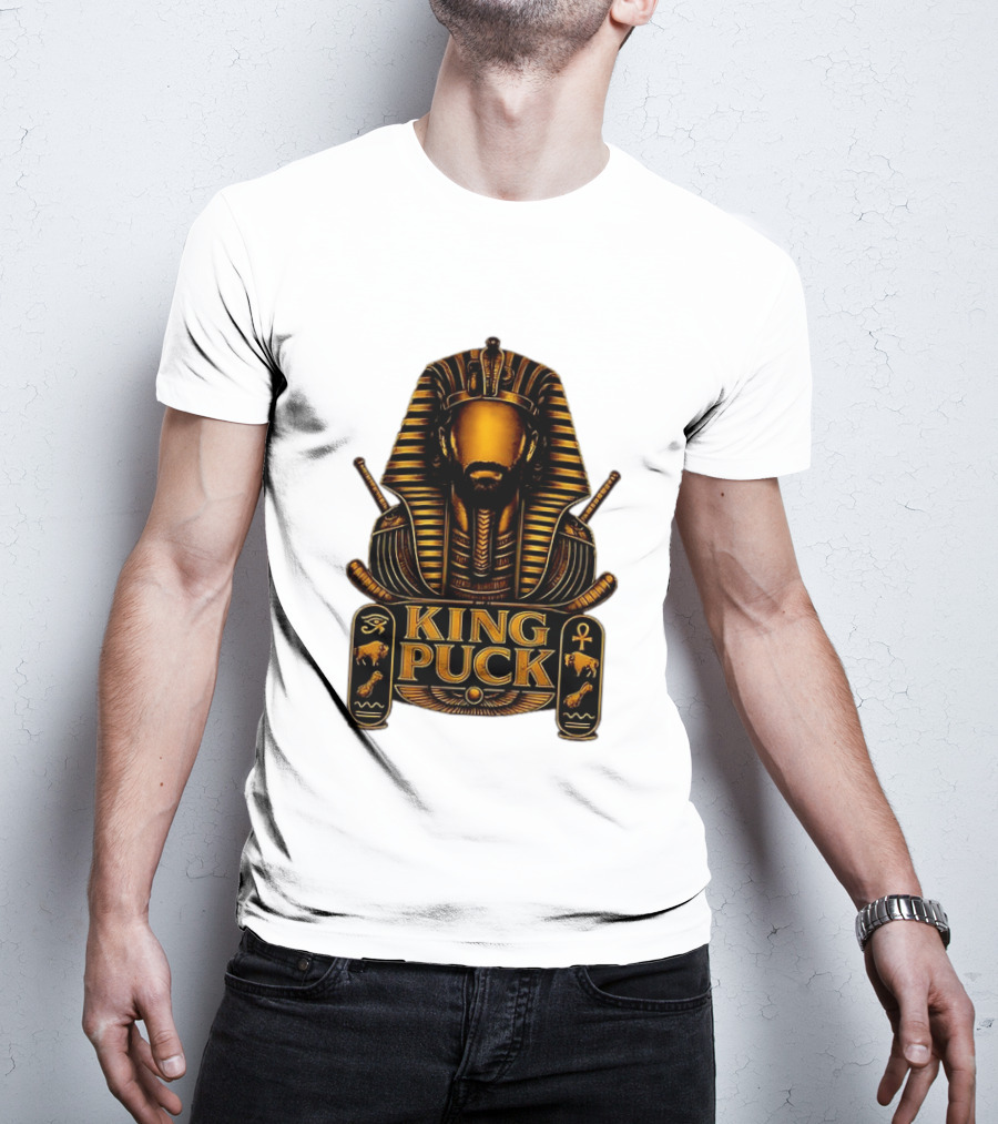 King Puck Pharaoh Buffalo Sabres Egyptian Hockey T-Shirt