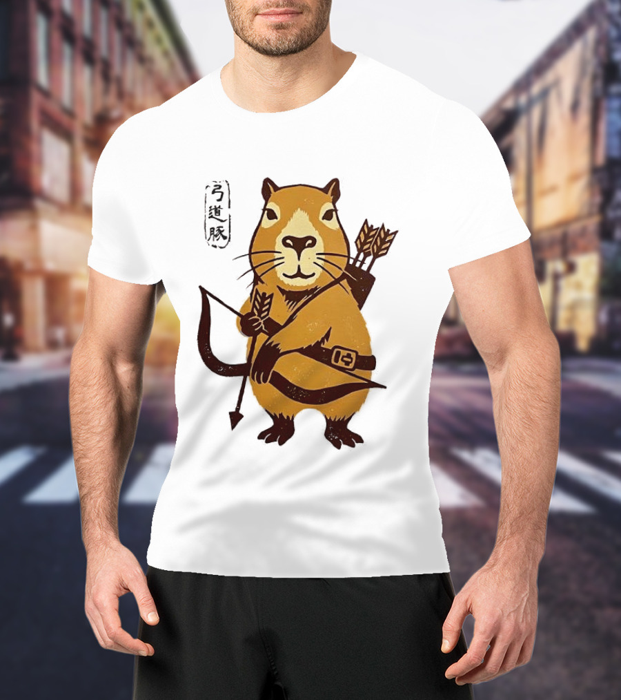 Capybara Archer Target Chill Classical Japanese T-Shirt