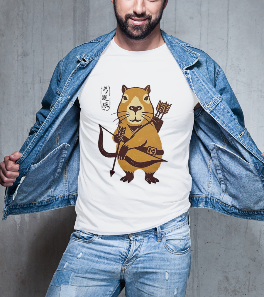 Capybara Archer Target Chill Classical Japanese T-Shirt
