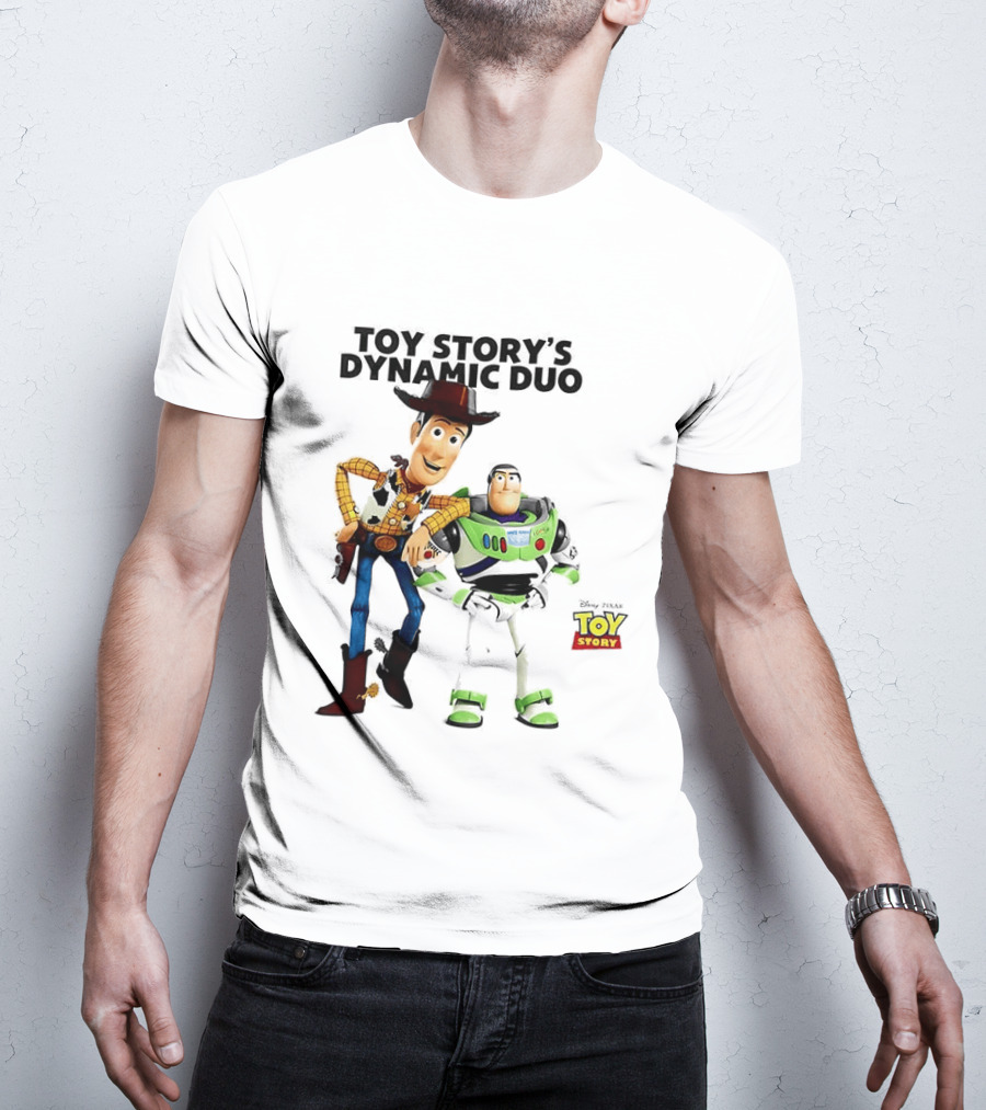 Toy Story's Dynamic Duo Woody And Buzz Lightyear T-Shirt