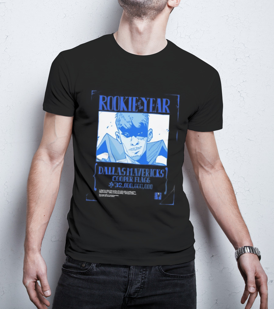 Rookie Of The Year Dallas Mavericks Cooper Flagg Basketball Fan T-Shirt
