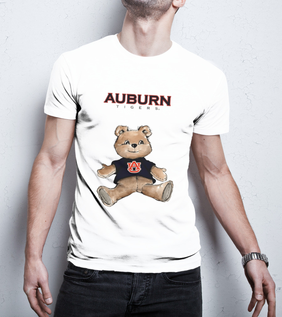 Auburn Tigers Teddy Bear AU Classic Cartoon T-Shirt