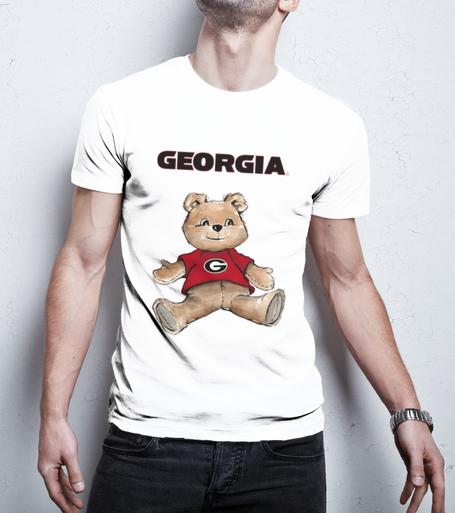 Georgia Bulldogs Teddy Bear With G Logo Classic Cartoon T-Shirt