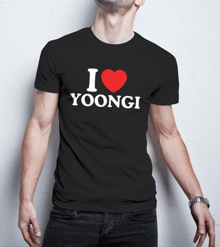 I Love Yoongi BTS Fan T-Shirt
