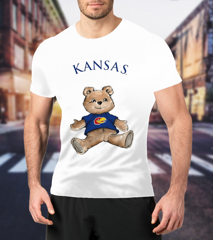Kansas Jayhawks Teddy Bear KU Jayhawk T-Shirt