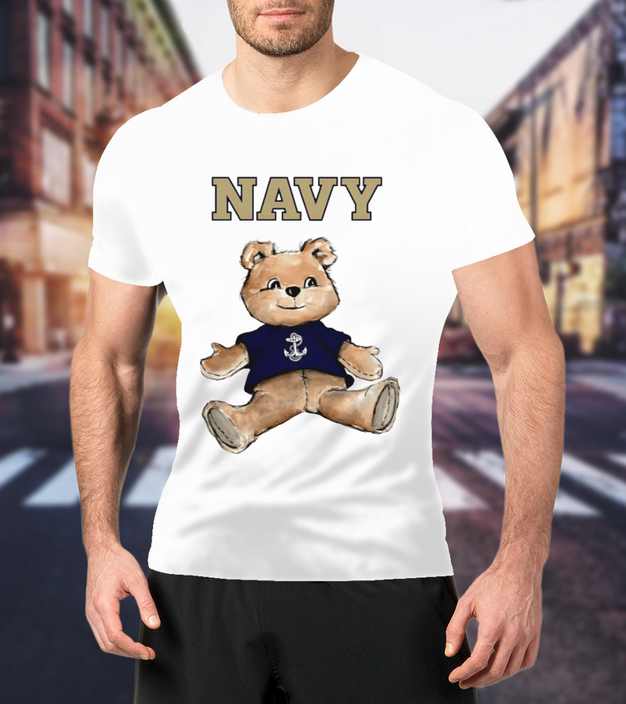 Navy Midshipmen Teddy Bear Anchor T-Shirt