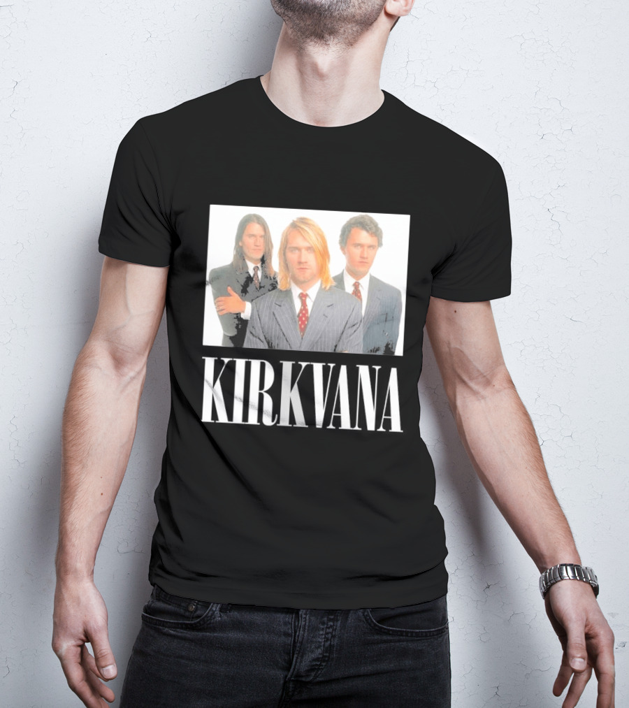 Kirkvana Grunge Band Members In Suits T-Shirt
